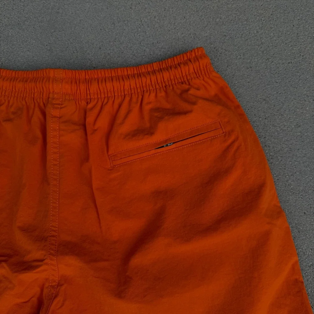 HUF Orange Shorts‎ Mens Size S Elastic Waist Drawstring Pockets